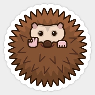 Hedgehog Peace Sticker